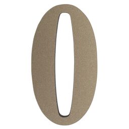 Cyfra 0 wys.5 cm plastikowa patynowa
