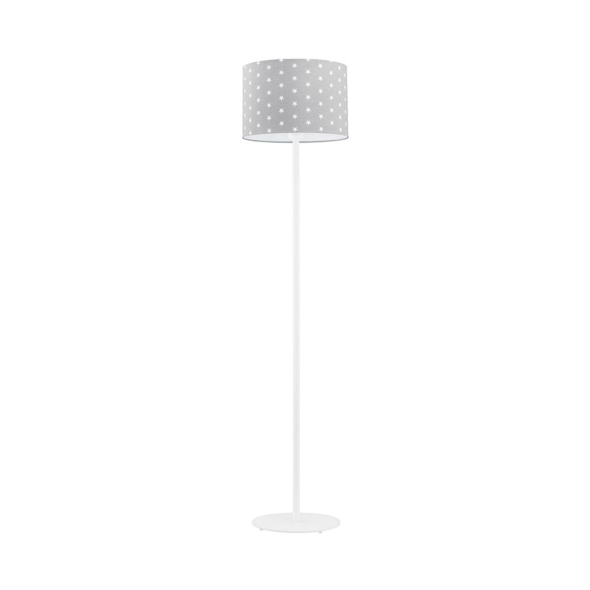 Lampa podłogowa Magic szara w gwiazdki E27 Prezent