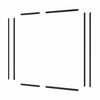 Profile kabiny prysznicowej prostokątnej czarne Easy 90 X 70 X 190 Sensea
