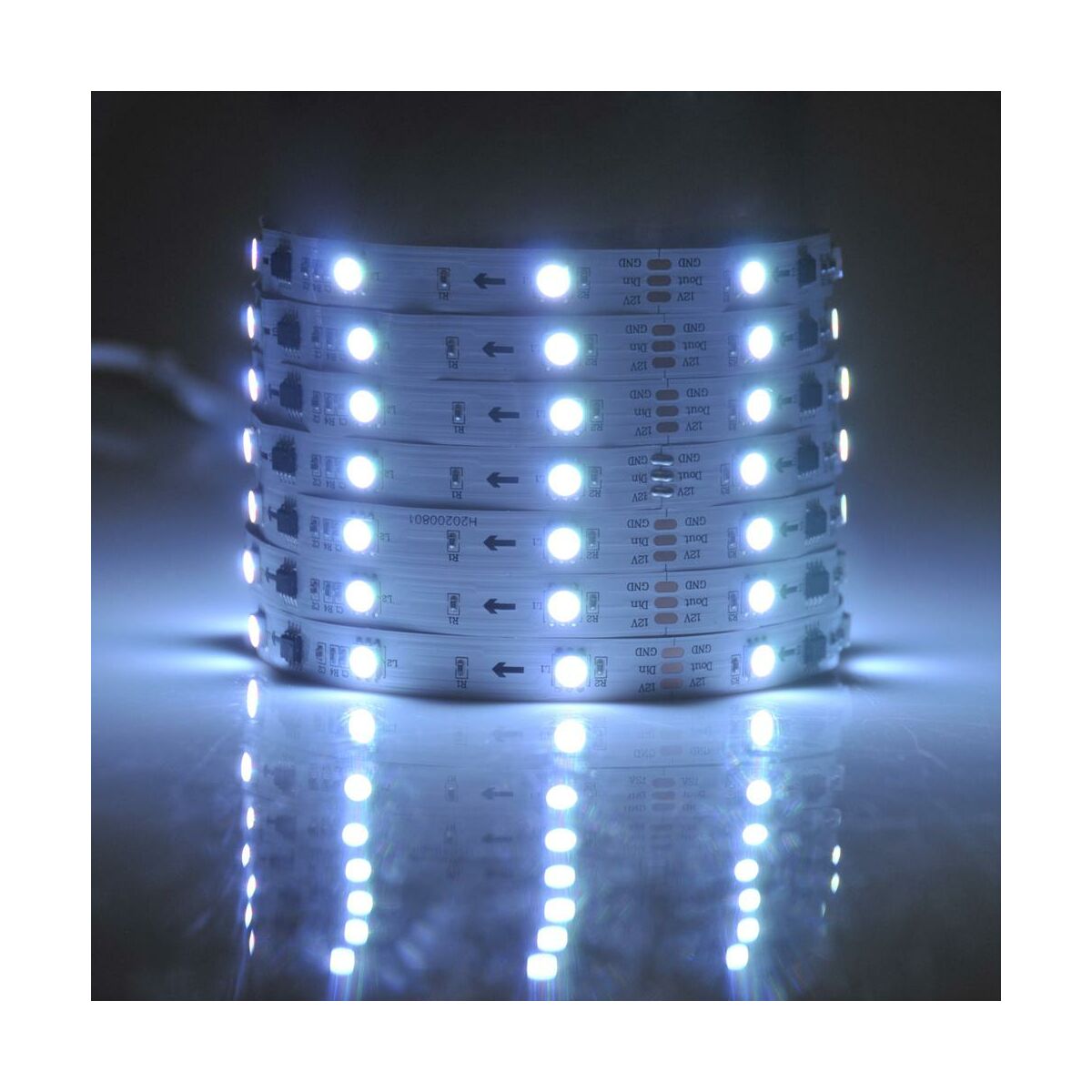 Zestaw taśma LED Magic RGB IP20 2 m + pilot i zasilacz Polux