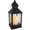 Latarenka LED ze świecą 24.5 x 10 cm czarna na baterie
