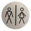 Znak informacyjny WC DAMSKIE/MĘSKIE STAL NIERDZEWNA