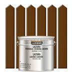 Lazura do drewna DEKORACJA I OCHRONA DREWNA 10 l Orzech ciemny LUXENS