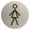 Znak informacyjny WC DAMSKIE 7.5 x 7.5 cm