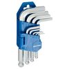 Zestaw kluczy imbusowych 9 szt. HEX 1.5-10MM DEXTER