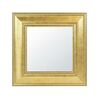 Lustro kwadratowe 970763 złote 30 x 30 cm w drewnianej ramie