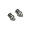 Zakończenie narożne zewnetrzne owalne 10 mm Stal nierdzewna 2szt Standers