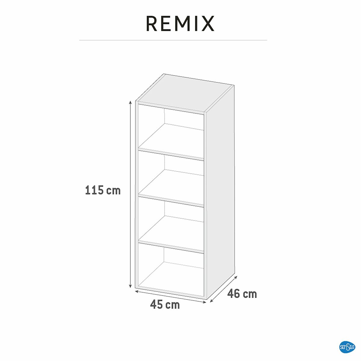 Słupek Remix 45 x 115 x 46 Sensea