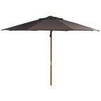 Parasol ogrodowy BAWARIA śr. 350 cm brązowy
