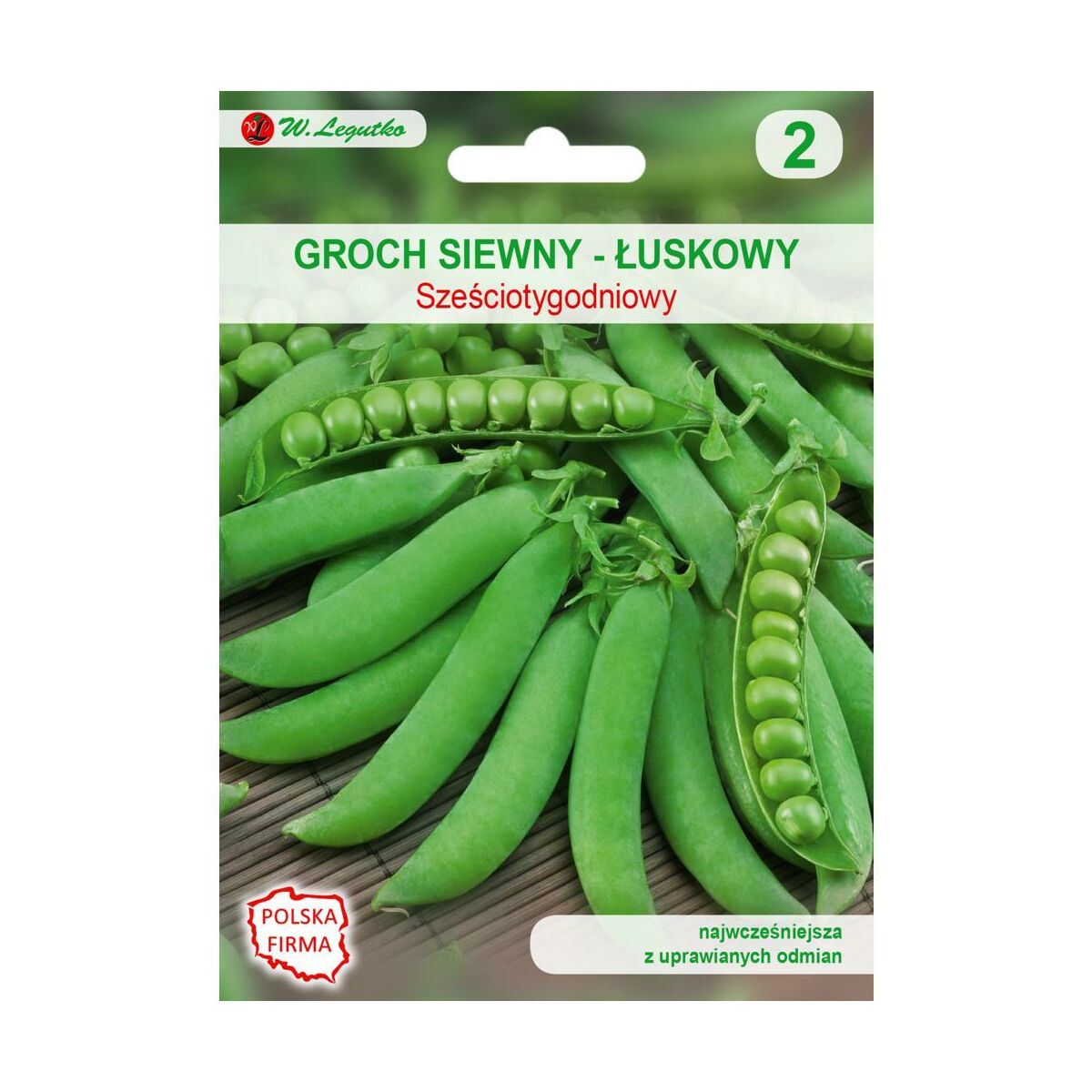 Groch siewny łuskowy 6-tygodniowy nasiona 50g W. Legutko