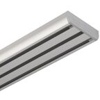 Szyna sufitowa 3-torowa 240 cm srebrna aluminowa Mardom
