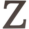 Litera Z wys. 9 cm PVC brązowa