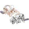 Lampki choinkowe 170 cm 10 LED metalowe