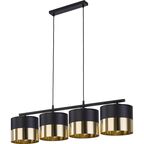 Lampa wisząca Londyn czarno-złota 4 x E27 TK Lighting