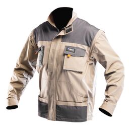 Bluza robocza z odpinanymi rękawami 2w1r.XL/56 szaro-beżowa Neo 81-310