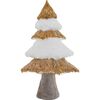 Figurka choinka 30 cm 1 szt. biało złota