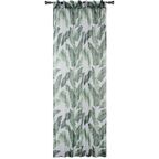 Firana na szelkach EXOTICO 140 x 245 cm zielona w liście