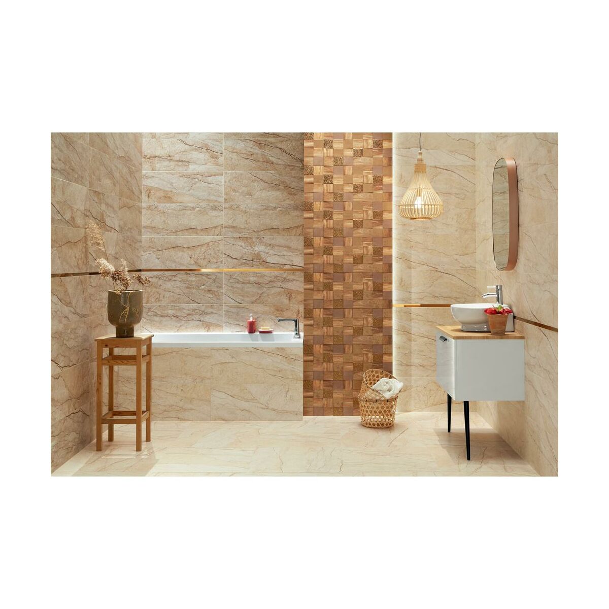 Listwa dekoracyjna Fargesia Copper 2.3 X 74.8 Arte