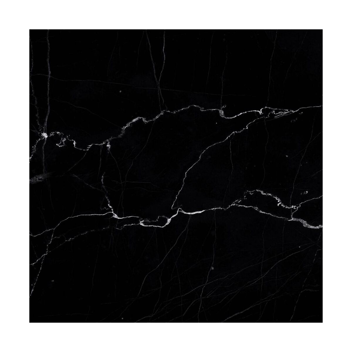 Panel kuchenny szklany Marble black 60 x 60 cm Alfa-Cer