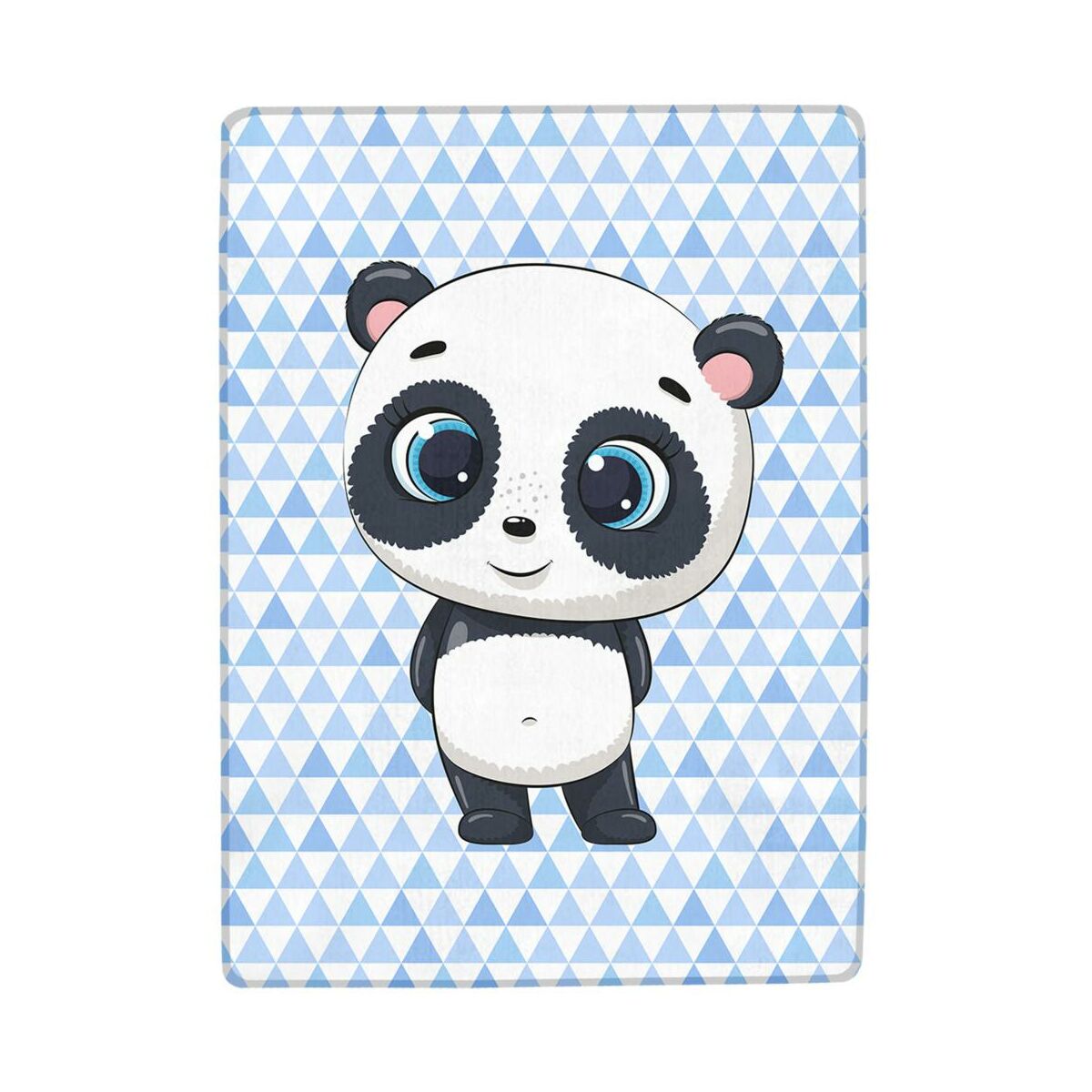 Dywan, mata dziecięca Panda niebieski 120 x 160 cm