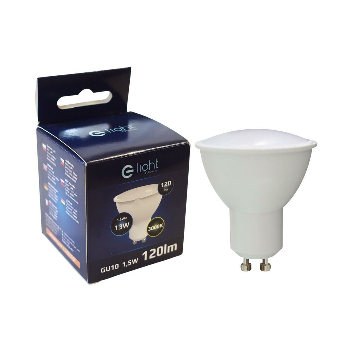 Żarówka LED GU10 (230 V) 1.5 W 120 lm Ciepła biel Eko-Light