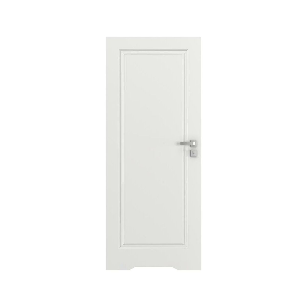 Drzwi wewnętrzne bezprzylgowe łazienkowe z podcięciem wentylacyjnym Vector U Białe 60 lewe Porta
