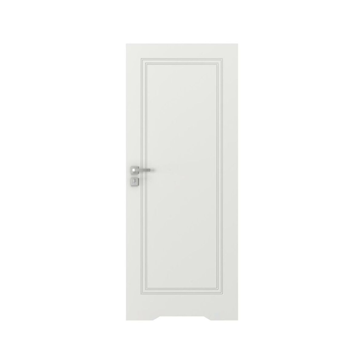 Drzwi wewnętrzne bezprzylgowe łazienkowe z podcięciem wentylacyjnym Vector U Białe 90 Prawe Porta