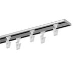 Szyna sufitowa 2-torowa SLIM 240 cm srebrna aluminiowa MARDOM