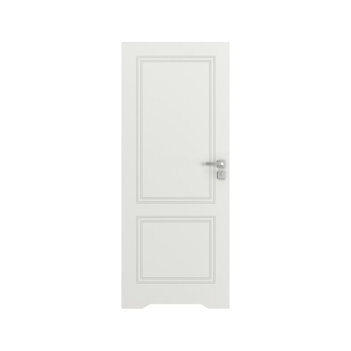 Drzwi wewnętrzne bezprzylgowe łazienkowe z podcięciem wentylacyjnym Vector V Białe 80 Prawe Porta