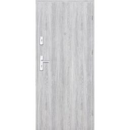 Drzwi wewnętrzne drewniane wejściowe Grafen Dąb Srebrny 90 Prawe otwierane do wewnątrz Nawadoor