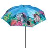 Parasol przeciwsłoneczny 200 cm ZEBRA niebieski okrągły
