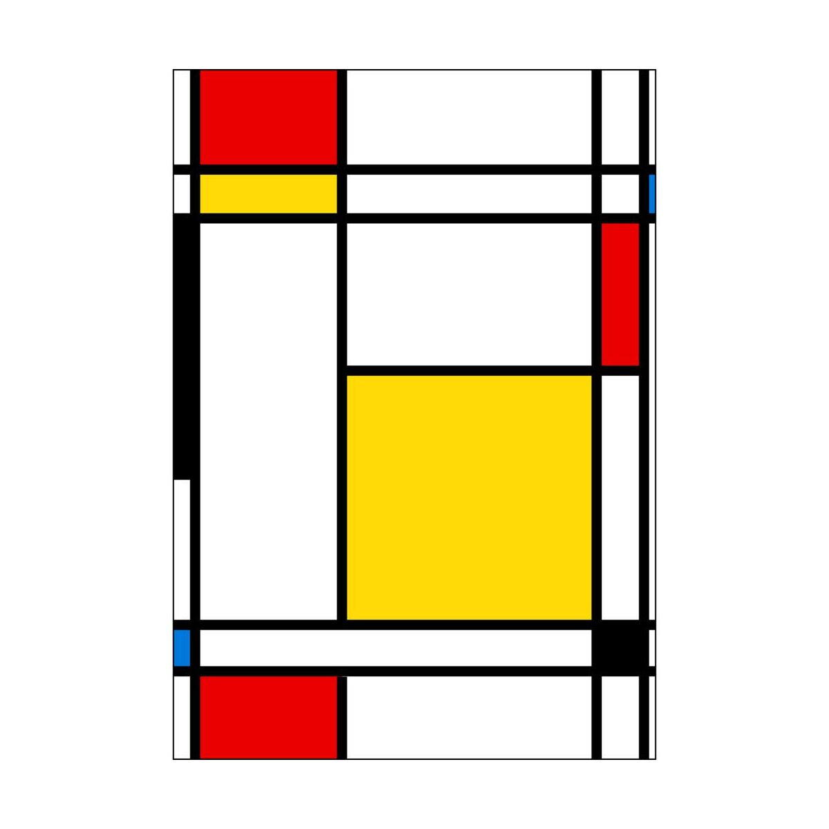 Kanwa Mondrian 70 x 100 cm