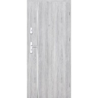 Drzwi wewnętrzne drewniane wejściowe Grafen Top Dąb Srebrny 80 Prawe otwierane na zewnątrz Nawadoor