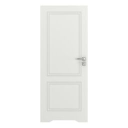 Drzwi wewnętrzne bezprzylgowe łazienkowe z podcięciem wentylacyjnym Vector V Białe 90 Prawe Porta