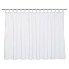 Firana na szelkach POLY 300 x 160 cm biała INSPIRE