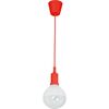 Lampa wisząca Bubble czerwona E14 Eko-Light