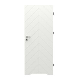 Drzwi wewnętrzne łazienkowe z podcięciem wentylacyjnym Trim J 70 Prawe Białe