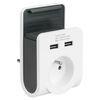 Ładowarka 2 x USB EMP601USB-F BIAŁA LEXMAN