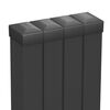 Słupek ogrodzeniowy 6 x 4 x 200 cm 4 szt. antracytowy POLARGOS