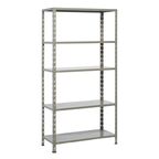 Regał metalowy 90 kg 175 x 90 x 40cm POPIEL 5P PRACTYL