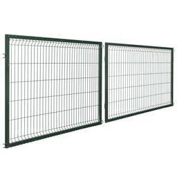Brama dwuskrzydłowa Stark 3D 4x1,2 m zielona Polbram