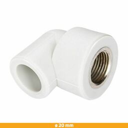 Kolanko 90° Z WTOPKĄ 20 mm x 1/2"