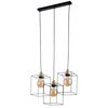 Lampa wisząca CAYO czarno-złota 3 x E27 TK LIGHTING