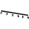 Szyna z 4 reflektorkami TOP NEW czarna 6 x GU10 TK LIGHTING