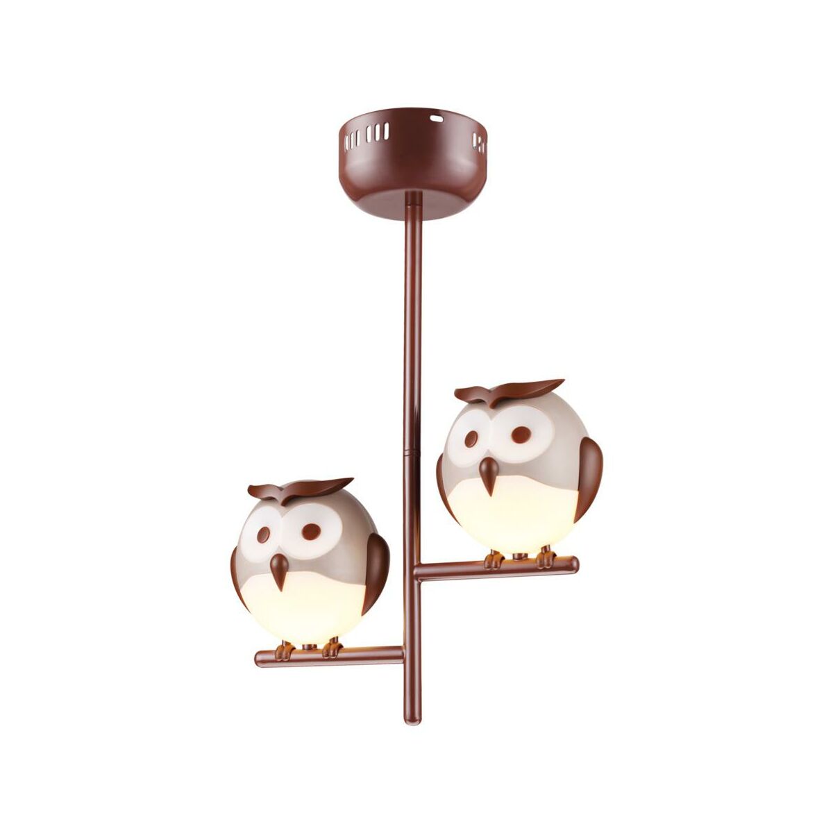 Lampa wisząca Owl brązowy 2 x G9 Milagro