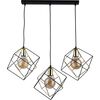 Lampa wisząca ALAMBRE czarno-złota 3 x E27 TK LIGHTING