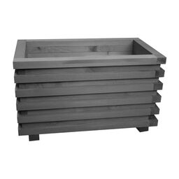 Donica drewniana Parma 59x34x33 cm szara  Werth-Holz