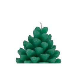 Świeca świąteczna szyszka zielona wys. 9 cm