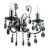 Kinkiet BAROCCO czarny z chromem E14 ITALUX