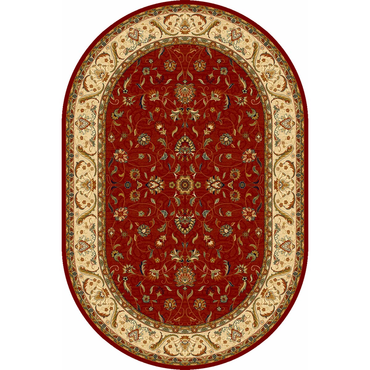 Dywan wełniany owalny Omega Aries rubin 170 x 235 cm
